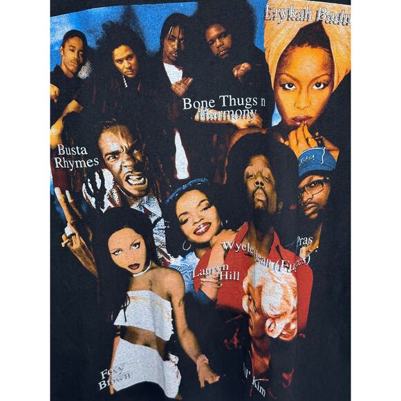 Top Artist Rap Tee Vintage Reprint Single Stitch T-shirt Bay Club Tag - Picture 4 of 6